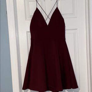 Burgundy Dress